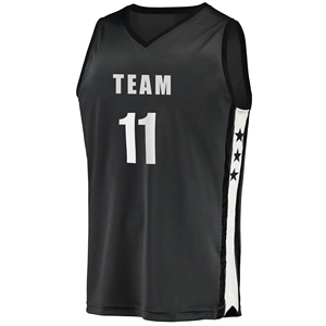 Camiseta OEM con estampado personalizado de fábrica con logotipo bordado, camiseta de baloncesto, Camiseta deportiva de secado rápido de 100% poliéster, transpirable - Product Image 2
