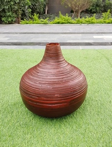 High quality Brown Spun <b>bamboo</b> vase for home and kitchen wedding hotel living room decoration <b>dinner</b> <b>sets</b> from Viet Nam - Product Image 6
