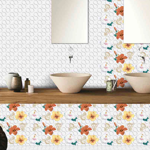 300x450x9mm d'épaisseur fabricant indien carreaux cuisine finition brillante carreaux de mur en céramique rayonnant implique lumineux - Product Image 1