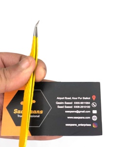 Échantillon gratuit du logo imprimé pince à cils en microfibre Nano Grip 45 60 75 Volume à 90 degrés Extension des cils Embouts en fibre pointe pointue - Product Image 6