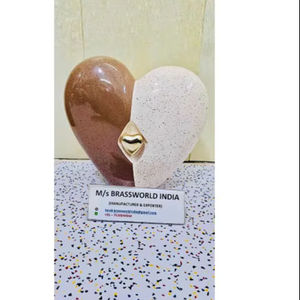 Urna Funeraria de Aluminio con Forma de Corazón, Estilo Americano, Diseño Nuevo, Capacidad de 220 Pulgadas Cúbicas, Brassworld India, Venta al por Mayor - Product Image 1