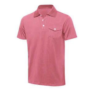 Bajo Moq Material de alta calidad Hombres Polo Camisa Transpirable Secado rápido Pantalones cortos Mangas Hombres Polo - Product Image 2