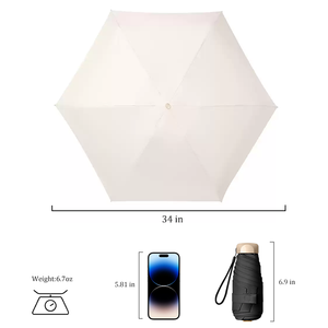 <span class=keywords><strong>Meilleures</strong></span> ventes de mini parapluie à capsule de protection UV pliable de haute qualité avec impression du logo - Product Image 5