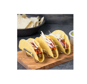 Support en acier de style pouvant contenir jusqu'à 1 Tacos Porte-taco en acier inoxydable pour usage fait main pour la vente - Product Image 1