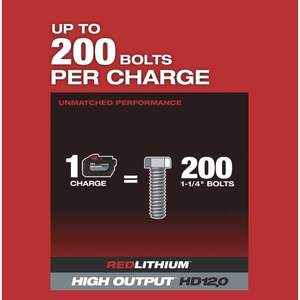 Clé à chocs sans fil M18 FUEL à poignée en D, couple élevé, 21V, sans balais, 1 pouce. 2000 Ft./Lbs. Outil de serrage uniquement - Product Image 5