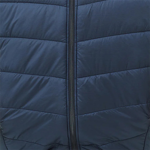 Doudounes pour hommes de qualité supérieure fermeture éclair complète couleur bleu marine tenue décontractée veste polaire d'hiver avec design imprimé DGT - Product Image 5