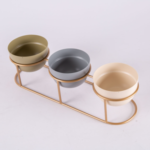 Cuenco de hierro de diseño fantástico con soporte de metal, forma redonda, tamaño personalizado, aperitivos, fechas, cuenco para uso doméstico en hoteles - Product Image 1