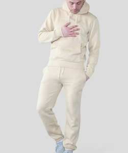 Ensembles de survêtements d'hiver en coton à capuche pour hommes, personnalisables, respirants, décontractés, vente en gros - Product Image 2