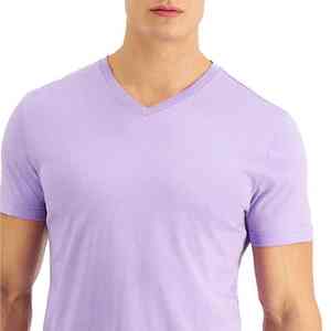 T-shirts sportifs 100% coton pour hommes Séchage rapide Léger et respirant Col arrondi Motif solide pour les occasions de fitness avec logo - Product Image 6