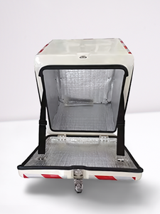 กล่องนำส่งพร้อมสติ๊กเกอร์รหัสสินค้าสีขาว JYC-08-DBOX-WH 295863บาร์โค้ดสำหรับชิ้นส่วนรถยนต์ - Product Image 1