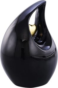 Urnes décoratives, Urnes pour cendres humaines, Femme et Homme, Urnes pour cendres, Or noir - Product Image 4