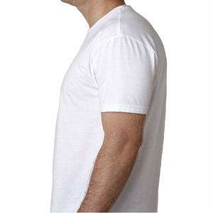Wholesale Cheap Bulk Plain White T <b>Shirts</b> <b>Men</b> High Quality Short Sleeve 100% Combed Cotton <b>Fancy</b> Blank Tshirts - Product Image 5
