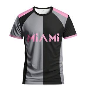 Maillot de football personnalisé haute performance avec nom et numéro d'équipe, col rond, 100% polyester, léger, pour les promotions d'équipe - Product Image 1