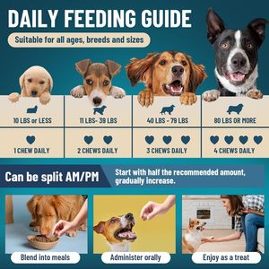 Multivitaminico per cani masticabili-vitamine e integratori per cani con glucosamina - Product Image 5