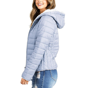 Veste matelassée décontractée pour femme, 100 % polyester, respirante, de haute qualité, avec service OEM, collection 2025 - Product Image 2