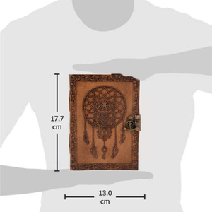 Journal en cuir cahier de voyage écriture journal hibou Mandala Vintage carnet de croquis papier de coton pour hommes femmes 7x5 pouces marron - Product Image 2