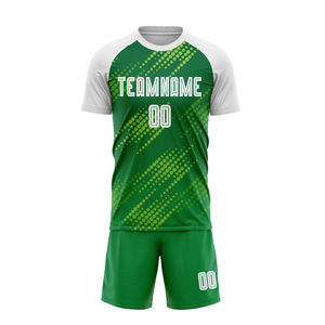 Cómodo uniforme de fútbol con conjunto de pantalones cortos Ideal para equipos, ligas y competiciones deportivas - Product Image 1