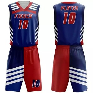 Maillots de basket-ball réversibles pas cher ensembles de haute qualité Sublimation léger adulte pratique antibactérien sans manches été - Product Image 2