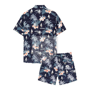 Ensembles de vêtements de plage d'été personnalisés pour hommes, 100% polyester, séchage rapide, couleurs et tailles personnalisées - Product Image 2