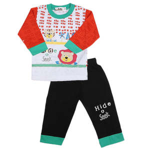 Traje de 2 Piezas de Manga Larga para Niños - Rojo - Product Image 4