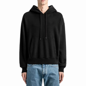 เสื้อฮู้ดดี้ผู้ชายผ้าฝ้าย 100% ทรงปกติ ไหล่ตก สไตล์สตรีทแวร์สำหรับฤดูหนาว เนื้อผ้าฟลีซหนานุ่ม ระบายอากาศได้ดี แห้งเร็ว - Product Image 1