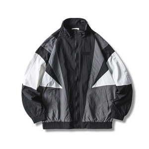 Logo personnalisé pour hommes, multi couleurs, veste coupe-vent à fermeture éclair, vente en gros de veste universitaire de moto pour hommes - Product Image 4