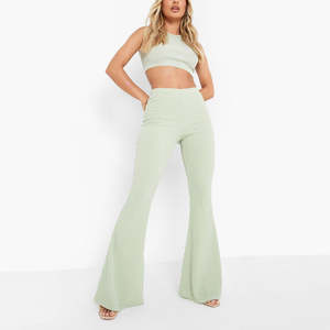 Pantalon évasé pour femmes à vendre/pantalon évasé pour femmes en coton sur mesure - Product Image 5
