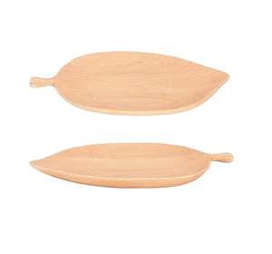 Acacia Wood Dinner Leaf <b>Plates</b> 4inch Round Wood <b>Plates</b> <b>Set</b> of Classic Design Charger <b>Baby</b> <b>Plate</b> Product - Product Image 6
