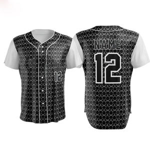 Jersey de béisbol de poliéster de nuevo estilo personalizado, ropa deportiva de alta calidad con uniformes lisos de ajuste regular - Product Image 5