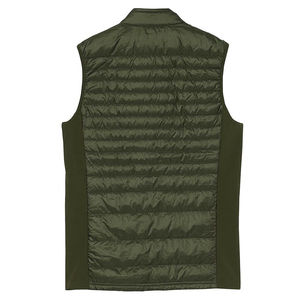 Gilets rembourrés zippés légers de style récent grande taille coupe régulière lettres de broderie personnalisées col montant vêtements d'automne pour hommes - Product Image 4