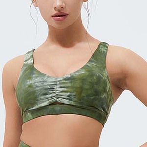 Ensembles d'entraînement de Yoga pour femmes, Logo personnalisé, soutien-gorge de sport et Leggings Tie Dye, ensemble de gymnastique deux pièces de Yoga nu + - Product Image 5