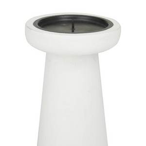 Bougeoir en bois au design unique avec fini blanc Parfait pour les fêtes de mariage et la décoration de Noël Accent d'éclairage élégant - Product Image 6