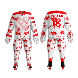 Nueva camiseta de hockey sobre hielo sublimada de calidad superior OEM, logotipo personalizado, uniformes de hockey sobre hielo de tamaño personalizado, transpirables - Product Image 1