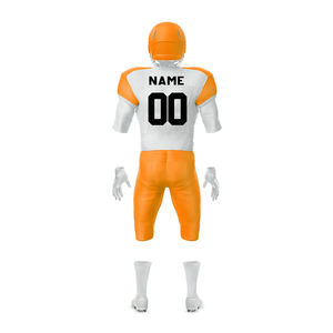 Kit d'uniforme de football d'équipe pour adultes, manches courtes, col en V, sublimation en polyester, uniforme de football américain pour jeunes - Product Image 4