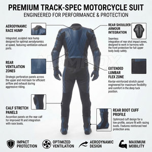 Trajes de Motociclismo Deportivos de Alta Calidad al por Mayor, Trajes de Carreras de Una Pieza - Product Image 5