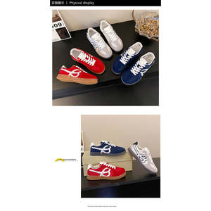 Baskets décontractées pour femmes Printemps-Automne 2025 – Nouveauté populaire, chaussures plates blanches à semelle souple pour la marche, légères - Product Image 3