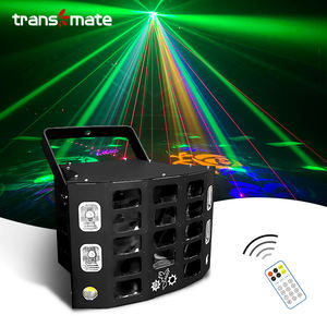 Effet lumineux DMX avec laser RG, Derby <span class=keywords><strong>LED</strong></span> rotatif, <span class=keywords><strong>stroboscope</strong></span> et télécommande IR - Product Image 1