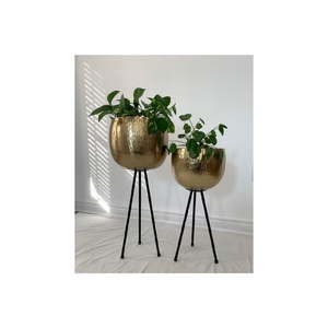 Wholesale Home Decor Luxury Metal Planter with custom Shape Available at Best Price from India - Product Image 1
