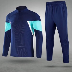 ชุดเล่นฟุตบอลสำหรับผู้ชายเสื้อแจ็คเก็ตแขนยาวมีซิประบายอากาศได้ครึ่งฤดูใบไม้ผลิฤดูหนาวชุดวอร์มฟุตบอลสำหรับเด็กผู้ชาย - Product Image 5