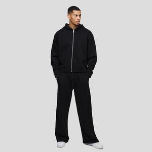 Producto en Tendencia 2025, Chándal con Corte Acampanado, Logotipo Personalizado, 100% Algodón, Chándal con Cremallera para Hombre - Product Image 1