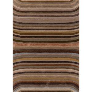 Acar Handmade <b>Wool</b> & Viscose Tra-14838 Rug Beige <b>Brown</b> Striped Rectangle Hallway Diamond Pattern for Teen Big Size for Home Use - Product Image 1
