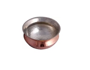 Top quality pure copper <b>stainless</b> <b>steel</b> luxury metal copper handi in new look copper serving dish handi from Indian supplier - Product Image 2