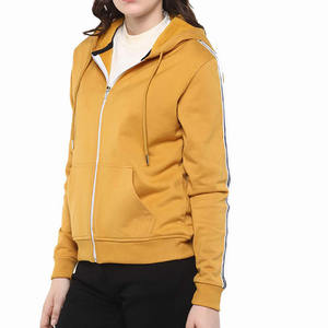 2025 nouveau sweat à capuche pour femme de haute qualité en gros avec impression de Logo personnalisé nouveau élégant haut de gamme hiver porter des sweats à capuche à fermeture éclair - Product Image 4