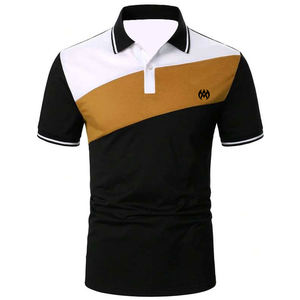 Golf professionnel de haute qualité pour hommes pour Polo Logo personnalisé respirant décontracté nouveauté été solide motif en gros - Product Image 3