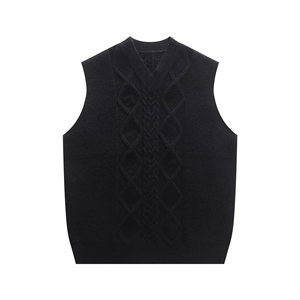 Pulls d'hiver pour hommes au design moderne, sans manches, tendance, créés pour une tenue urbaine décontractée et élégante - Product Image 1