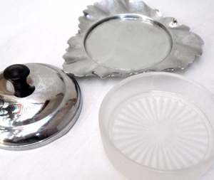 Récipient de stockage de beurre Design antique Accessoires de table et de salle à manger Argenterie Beurrier en acier inoxydable - Product Image 3