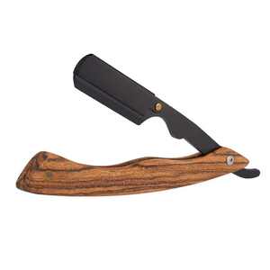 Maquinilla de afeitar recta profesional para hombres \ Maquinilla de afeitar de peluquero de acero inoxidable Cuchillo de afeitar plegable Herramientas de depilación - Product Image 1