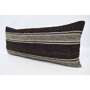 Bohemian Vintage Patterned Wool <b>Pillow</b> 16x36 Inch Brown Cushion Luxury Woven Decorative Cushion for Living Room Floor - Product Image 4