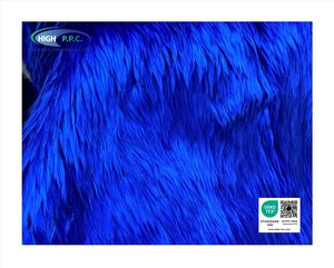 Tela de Punto de Pelo Largo Azul Marino 30/35mm de Peso Medio para Prendas, Juguetes, Abrigos, Bolsos y Textiles para el Hogar - Product Image 5