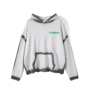 Sweats à capuche pour hommes 100% coton 500 GSM Blank Heavy Weight Hoodies For Man Vintage Sun Faded Pigment Washed Men's Hoodies & sweat-shirts - Product Image 4